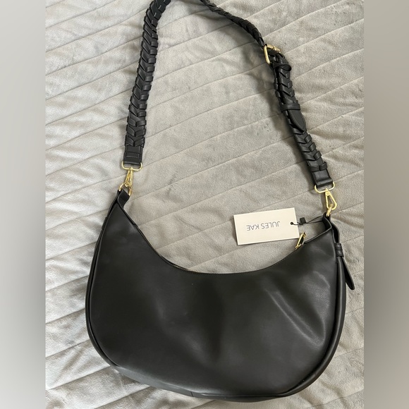 Jules Kae- Moon shaped Zola Bag. Made from PETA Certified Vegan leather. - Picture 2 of 4